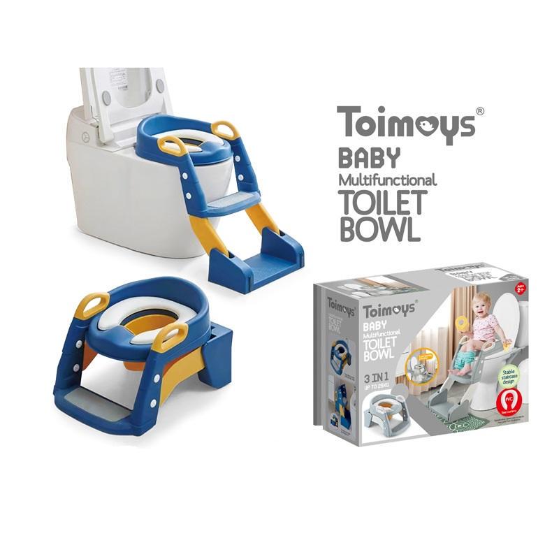 Сидіння на унітаз TOIMAYS дитяче складне зі сходами та ручками Синій - фото 2 Сидіння на унітаз TOIMAYS дитяче складне зі сходами та ручками Синій - фото 2