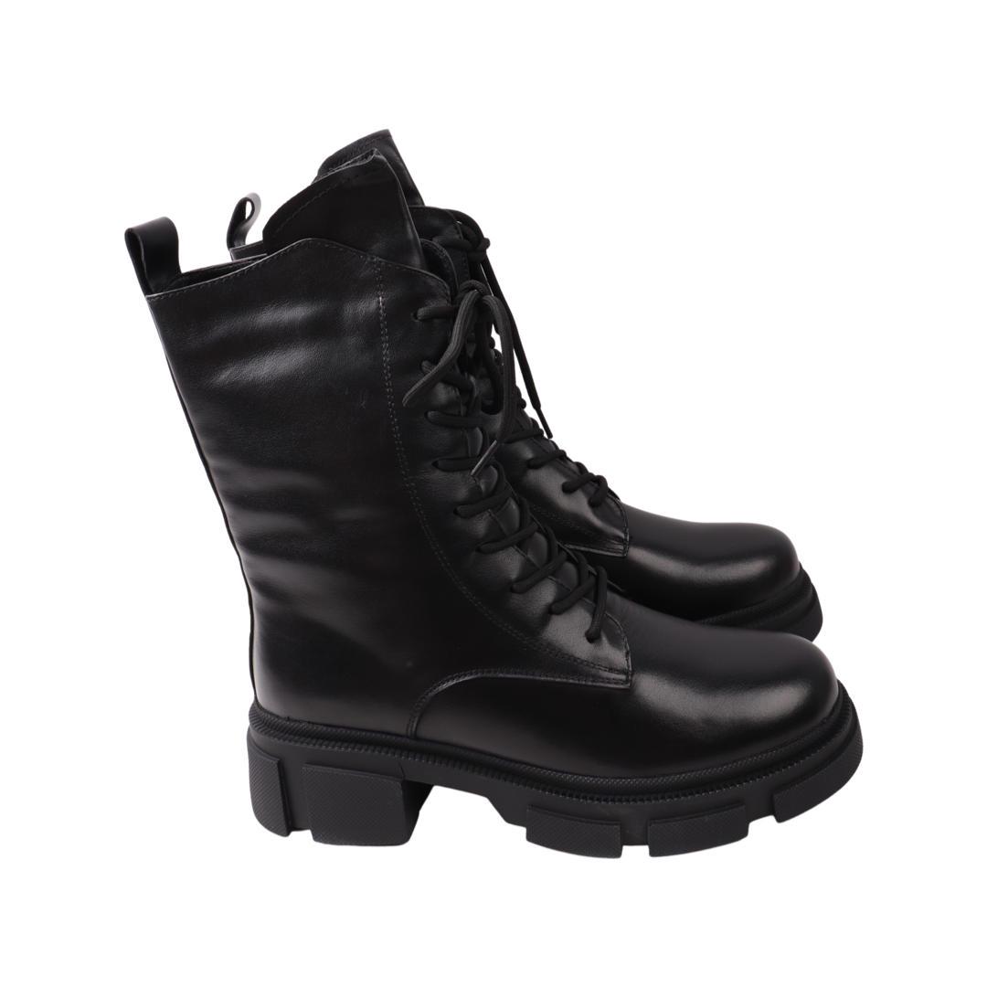 Ботинки женские Mossanee Farall из кожи р. 38 Черный (5-22ZHC)