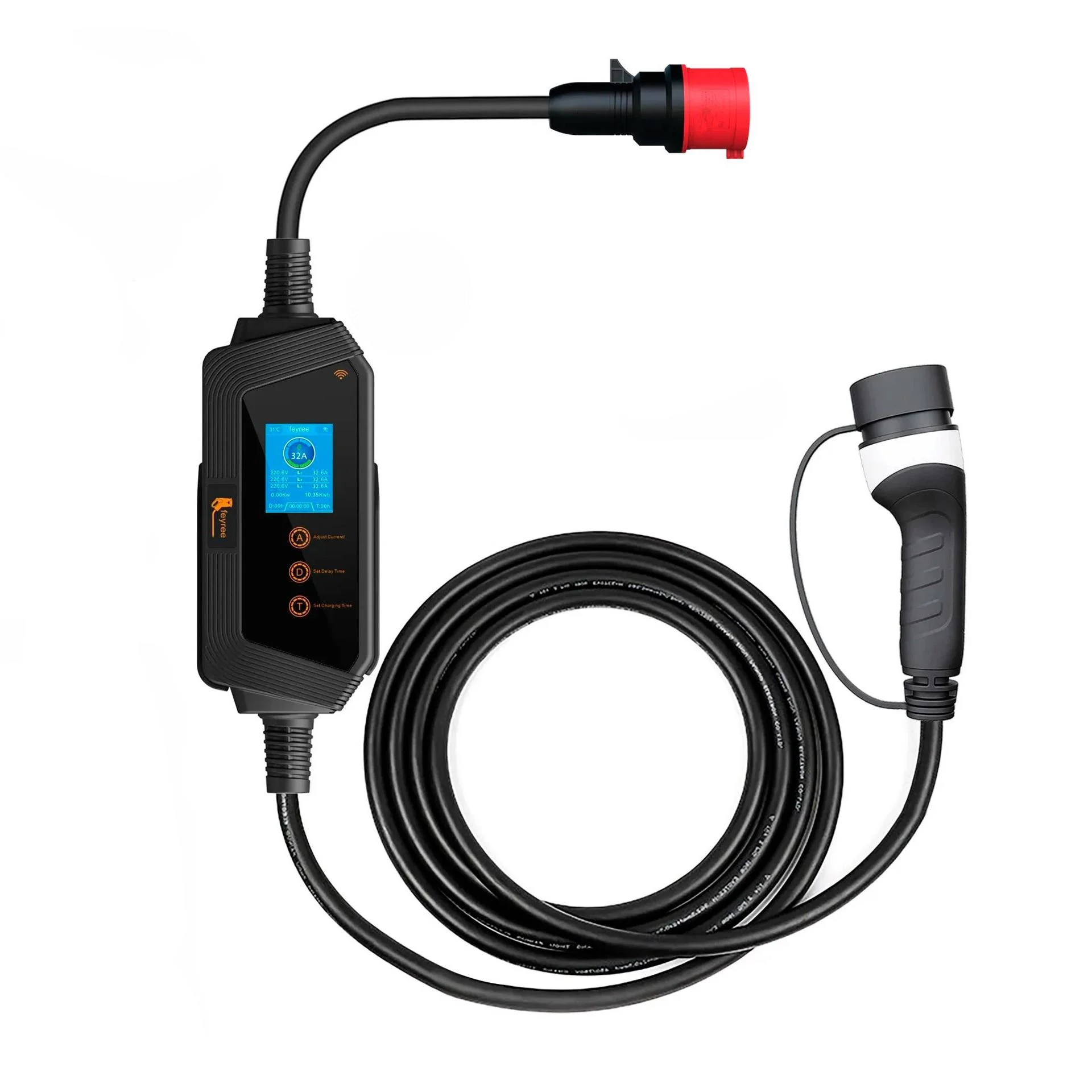 Зарядка для электромобиля Feyree 11 кВт 16A Type2 Hero EV H8 APP Wi Fi (FY11-16-3PH-TP2-H8)