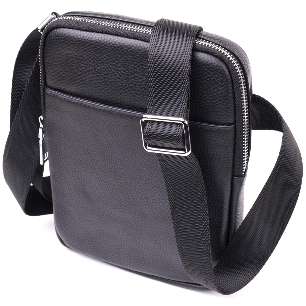Мужская сумка Vintage Bag 15100 из натуральной кожи Черный Мужская сумка Vintage Bag 15100 из натуральной кожи Черный