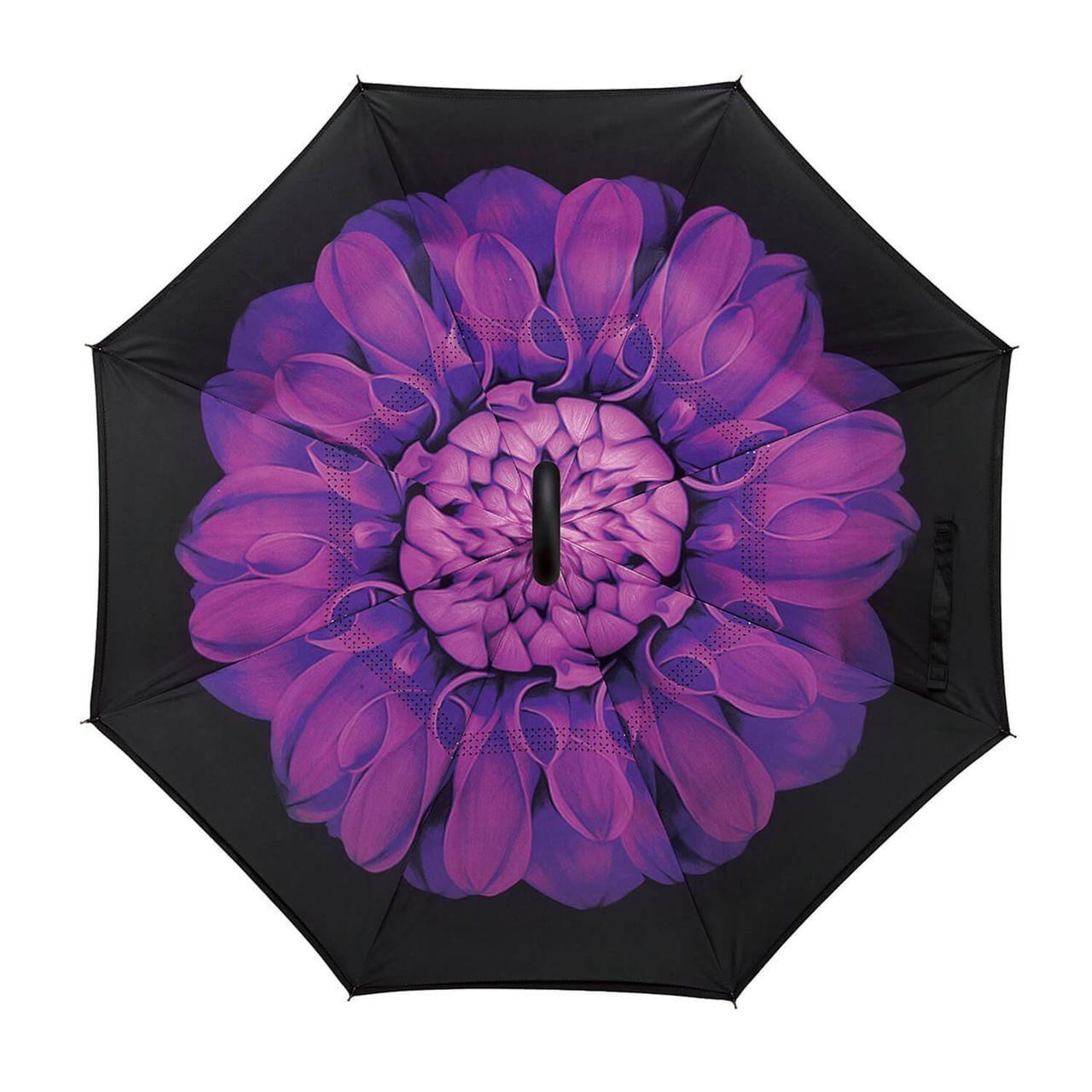 Женский зонт Up-Brella Фиолетовый цветок