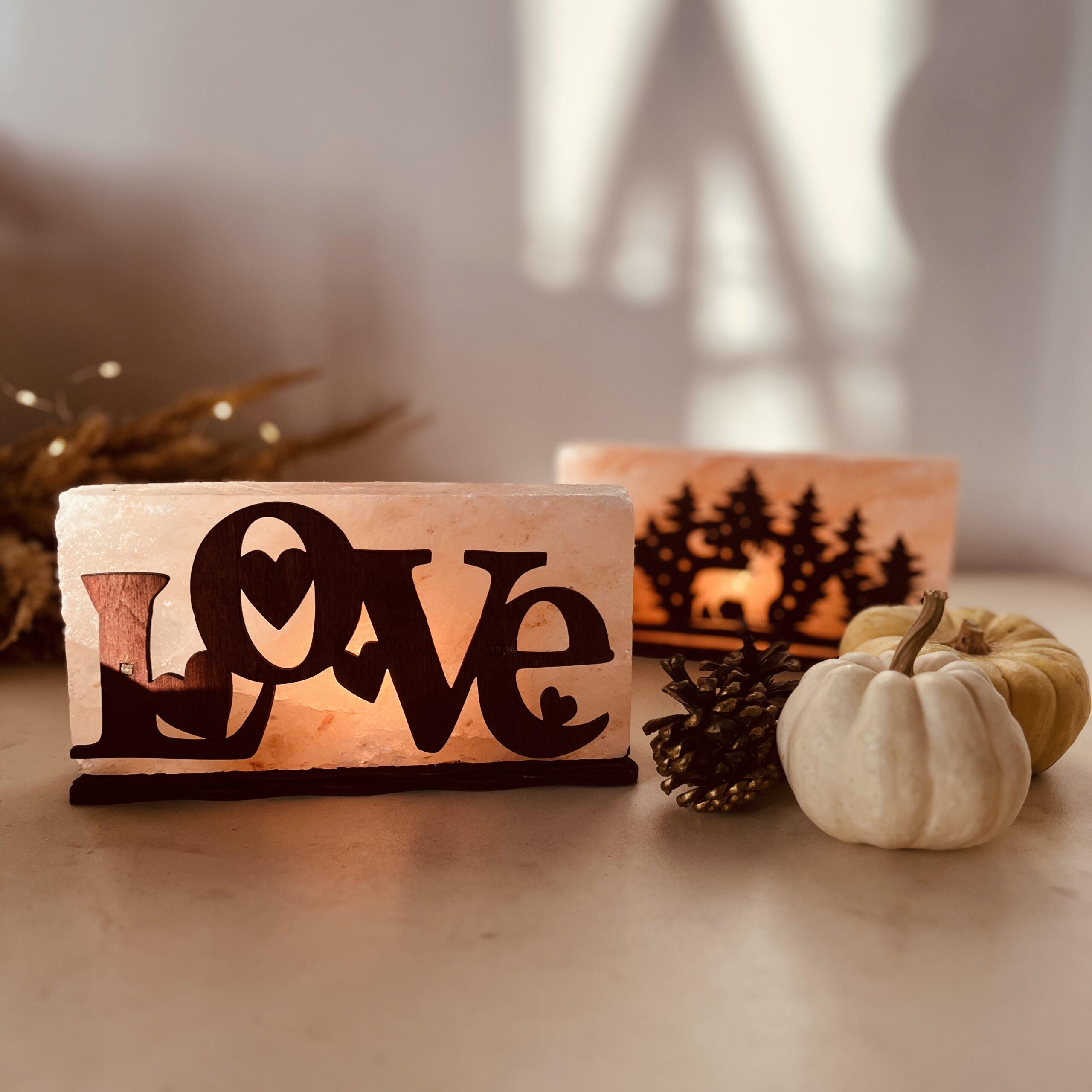 Соляна лампа декоративна Himalayan Кохання 2 кг (29903000) - фото 3