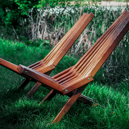 Шезлонг дубовий RELAX WOOD KENTUCKY Коричневий (15257312) - фото 5