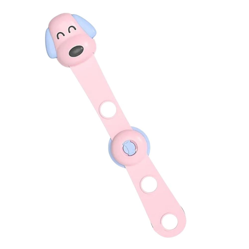 Захист для дітей на меблі Stenson R94781 пластиковий регулюється довжина 24х5 см Рожевий (4aee8ced)