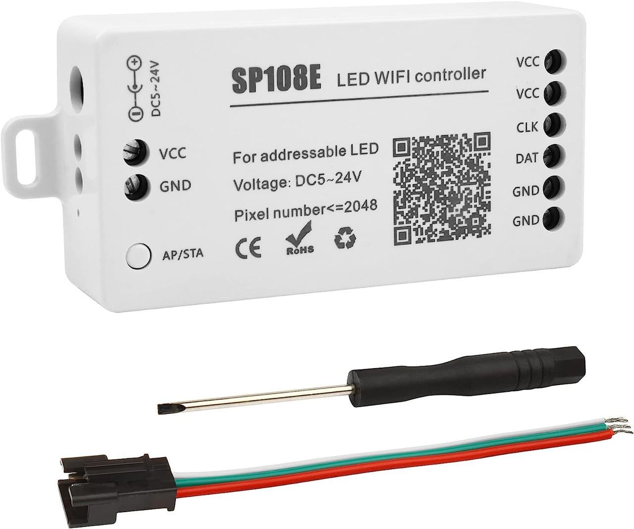 Контроллер светодиодный VIPMOON SP108E WiFi DC5-24V