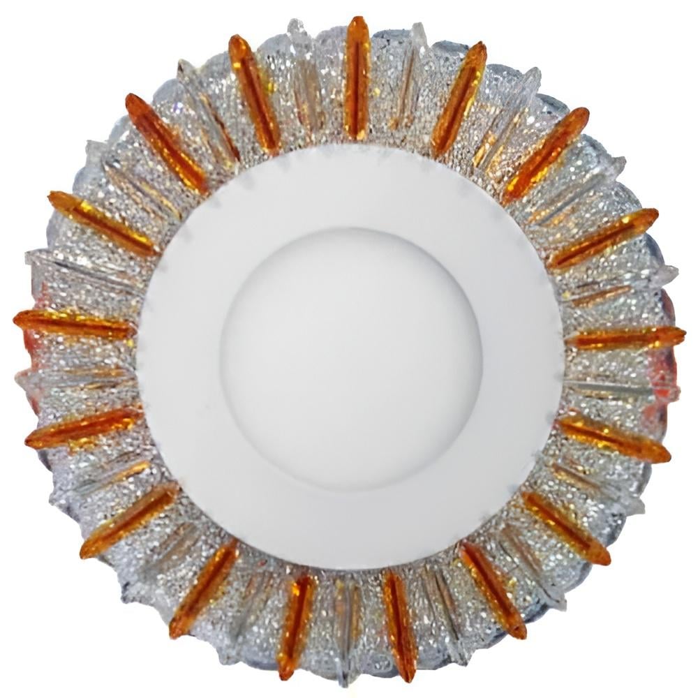 Панель LED Lemanso Снежинка 3W+3W 350Lm 4500K с синей подсветкой (LM1005)