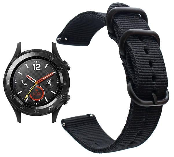 Нейлоновый ремешок Primo Traveller для часов Huawei Watch 2 Black (756486449) - фото 2