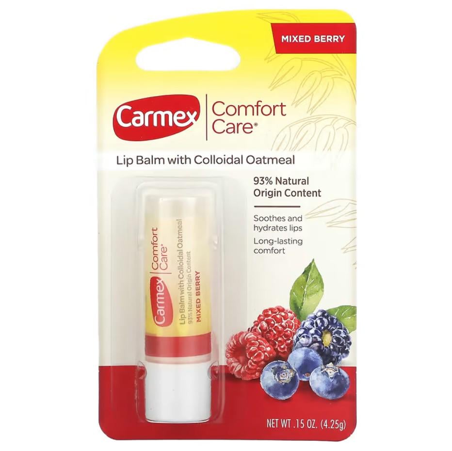 Бальзам для губ Carmex Comfort Care Colloidal Oatmeal Lip Balm Mixed Berry 4,25 г