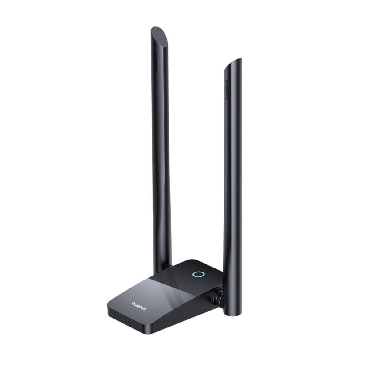 Адаптер Baseus FastJoy Series WiFi Adapter 1300Mbps External Antenna Cluster Black (B01317600111-05)