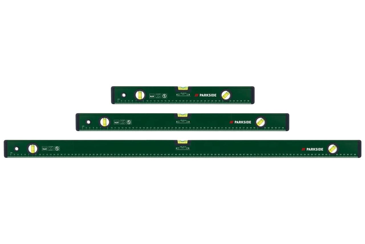 Набор уровней PARKSIDE Wasserwaagen-Set 50/60/80 см 3 шт. (2813632547)