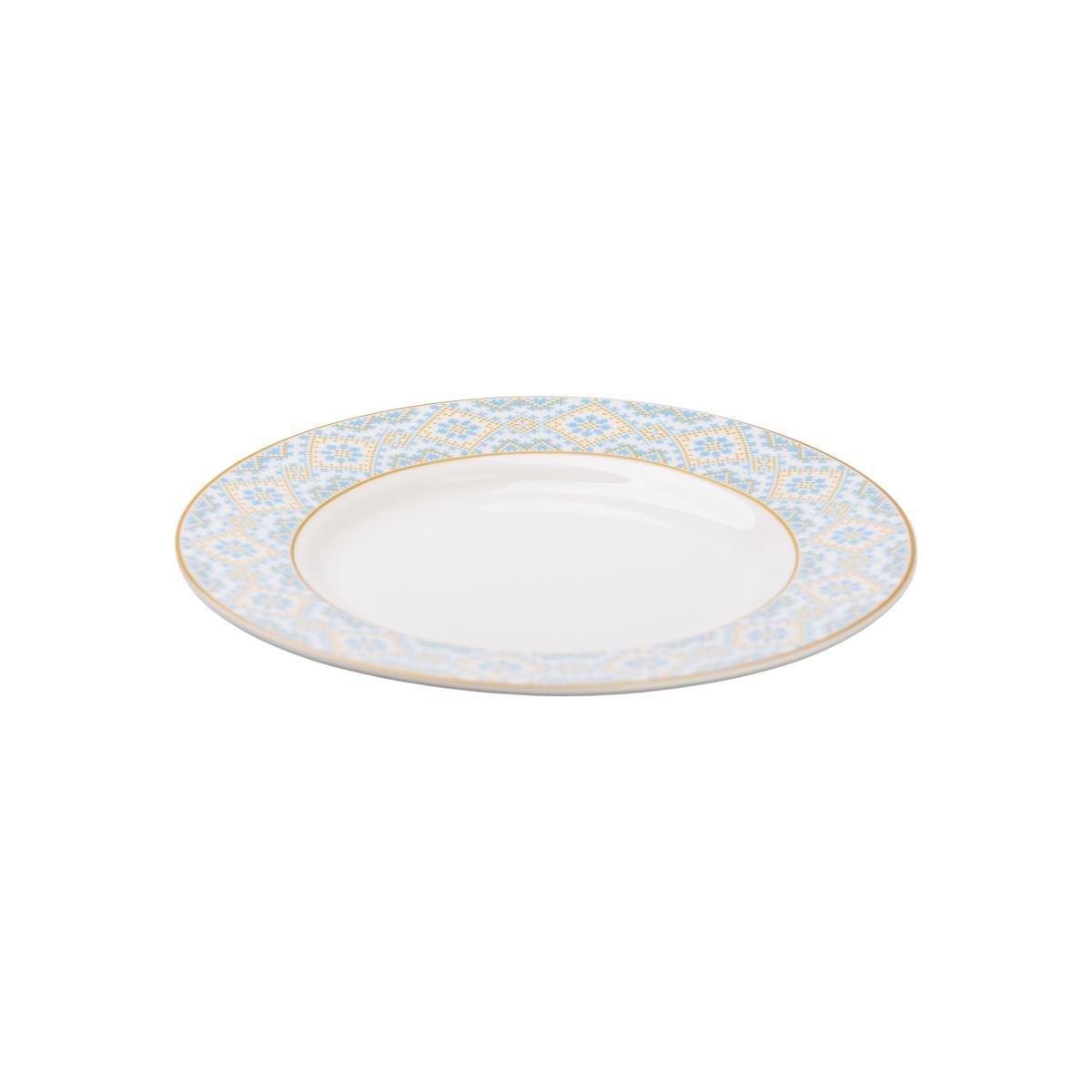 Тарілка керамічна десертна з орнаментом 19 см (5408) - фото 7