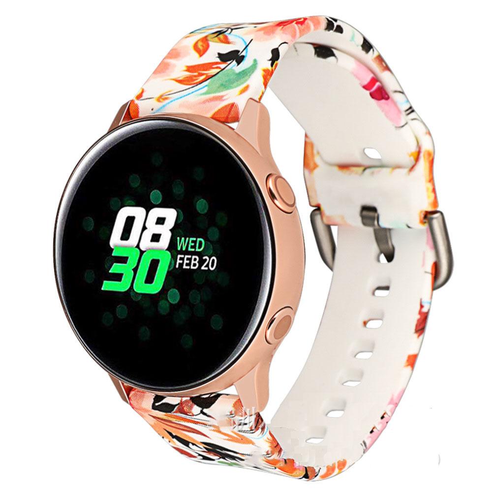 Ремешок для смарт-часов Sport Style с рисунком Ранняя силиконовый для Amazfit Bip Lite S U 20 мм осень (2175P)