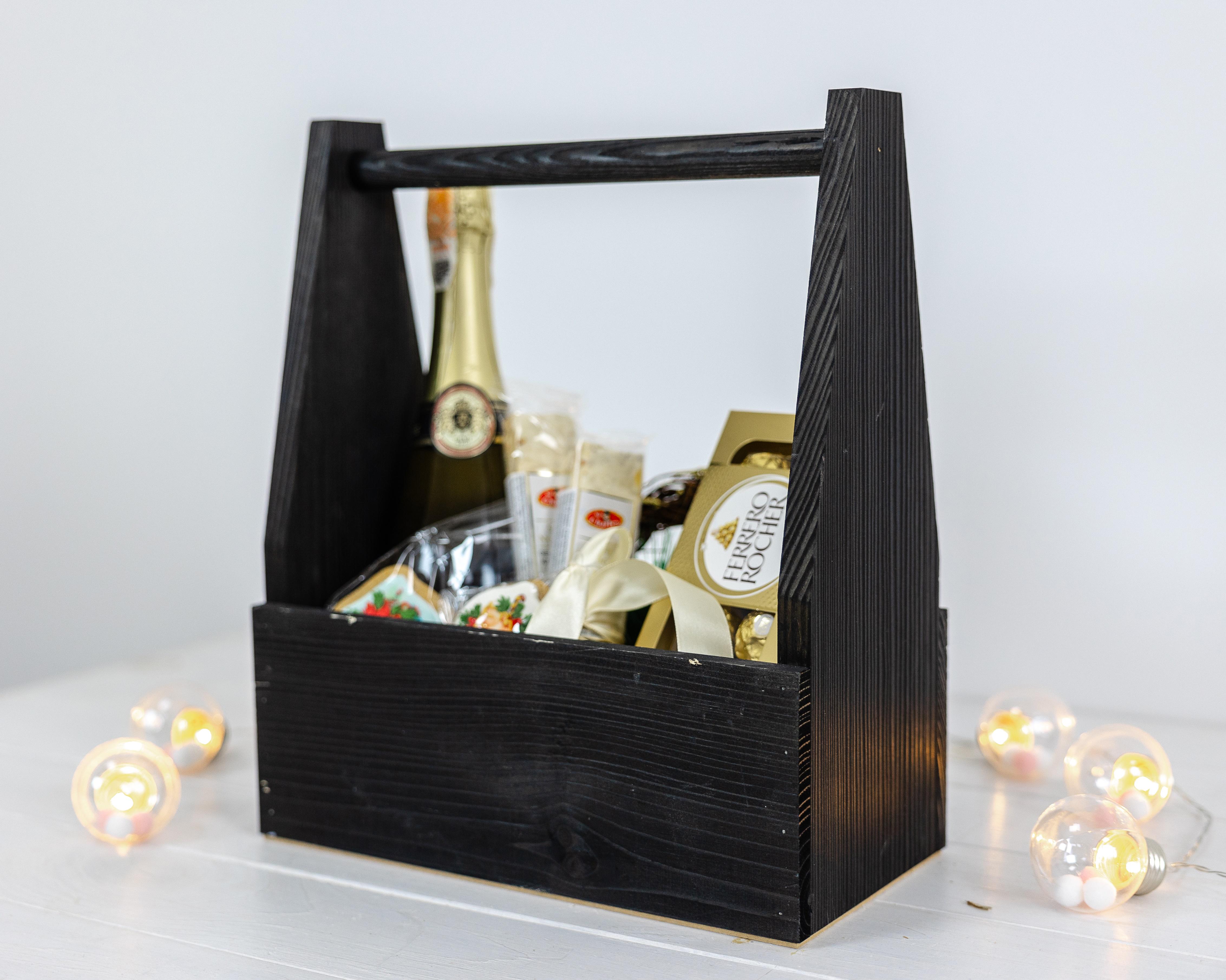 Ящик подарунковий дерев'яний Darunok box Чорний (0002127) - фото 7 Ящик подарунковий дерев'яний Darunok box Чорний (0002127) - фото 7