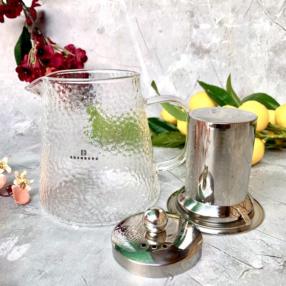 Чайник Edenberg для заваривания чаем с ситом 900 мл (EB-19063) - фото 6 Чайник Edenberg для заваривания чаем с ситом 900 мл (EB-19063) - фото 6