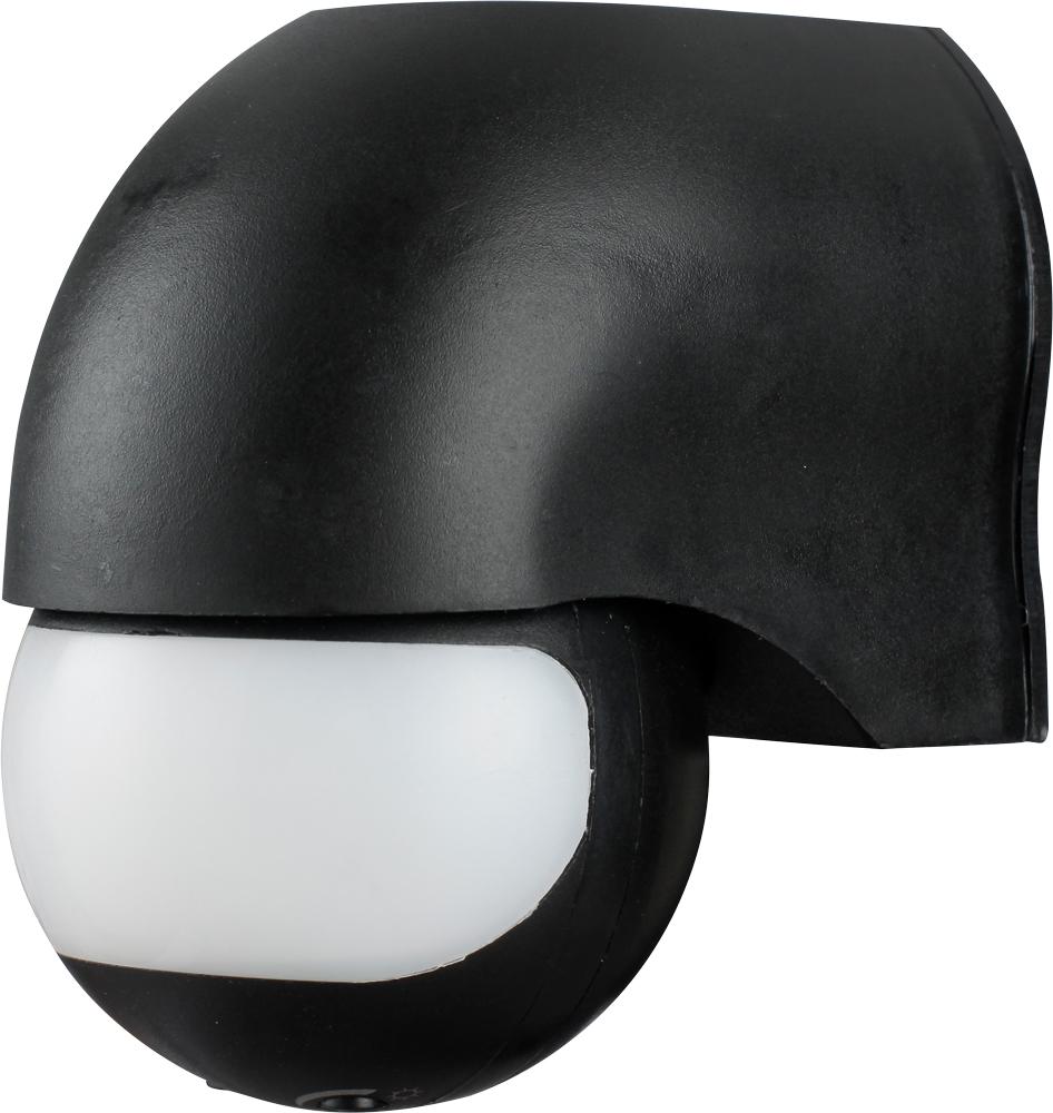 Датчик движения инфракрасный E.NEXT e.sensor.pir.12.black 1200 Вт 180° до 12 м IP44 Черный (s061010)