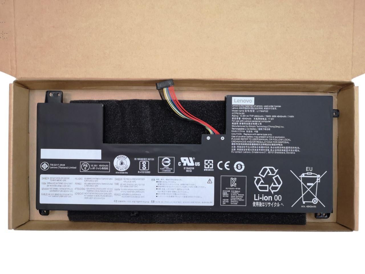 Аккумулятор для ноутбука Lenovo Legion Y740-17ICHg/Y9000K 2019/Y730-17ICH/L17C4PG2/L17M4PG2 4955 mAh 76 Wh (33089477)