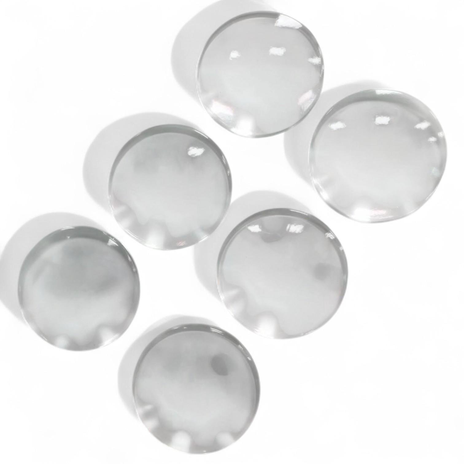 Стопор дверной силиконовый настенный круглый 6 шт. Прозрачный (79_1_1_1С)