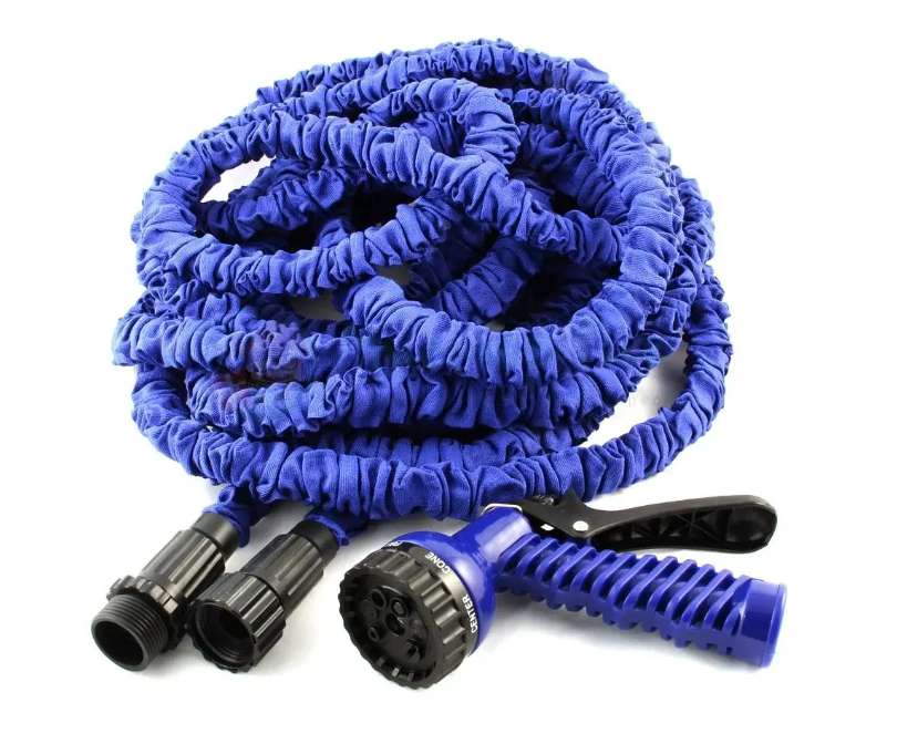 Шланг для полива универсальный X-HOSE с распылителем 60 м Синий (GR-06223)