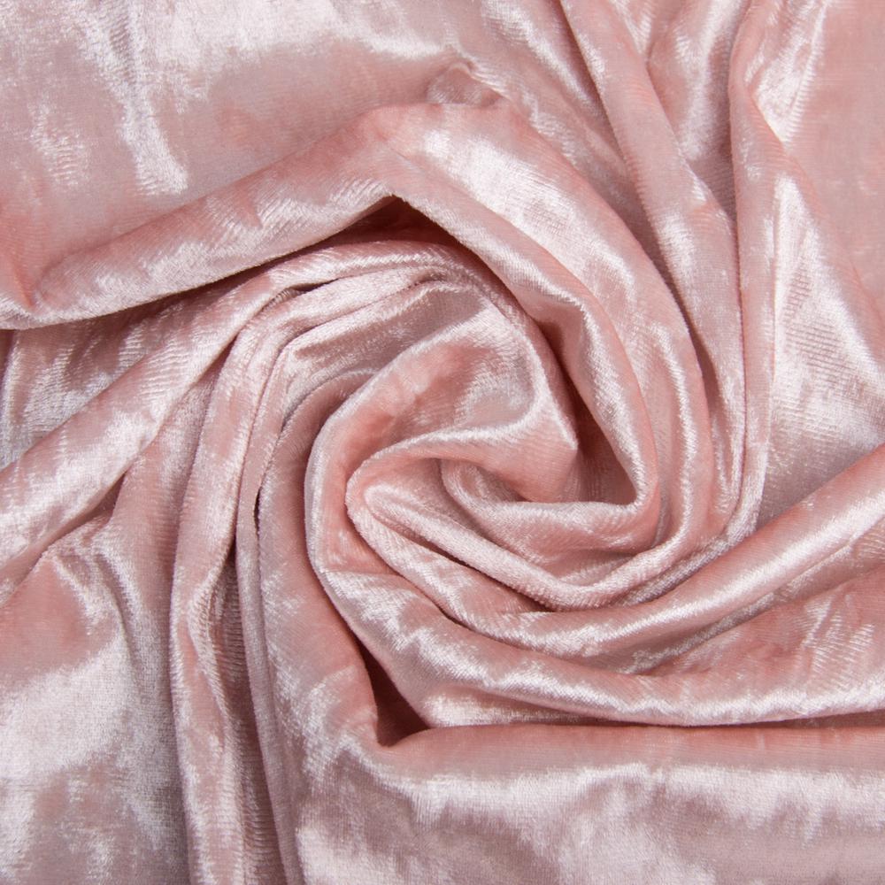 Ткань Бархат Li Светлая пудра (19937)