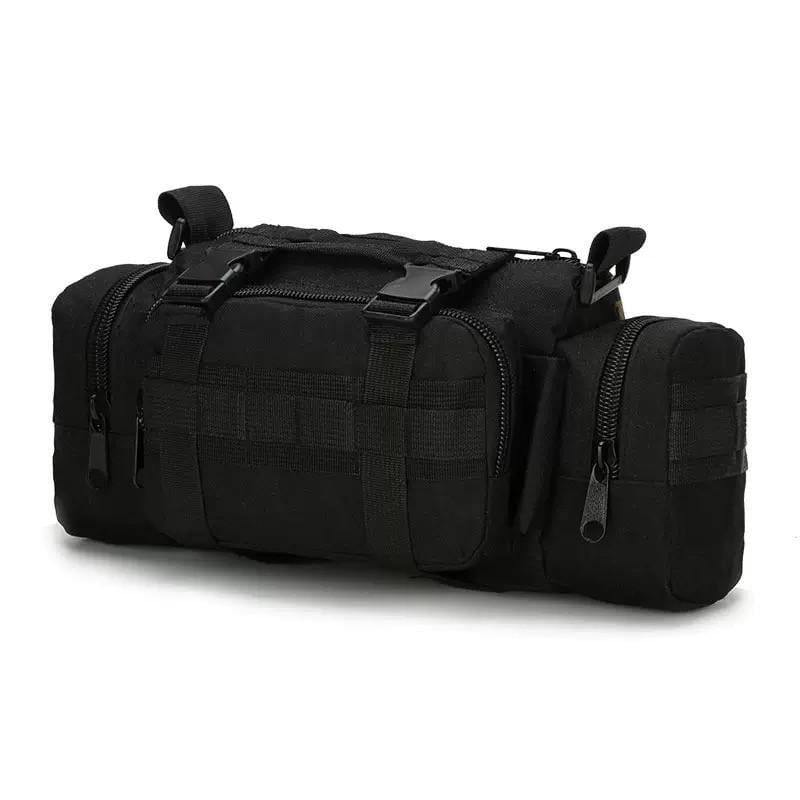 Сумка военная поясная B04 MOLLE через плечо Черный (27484581)