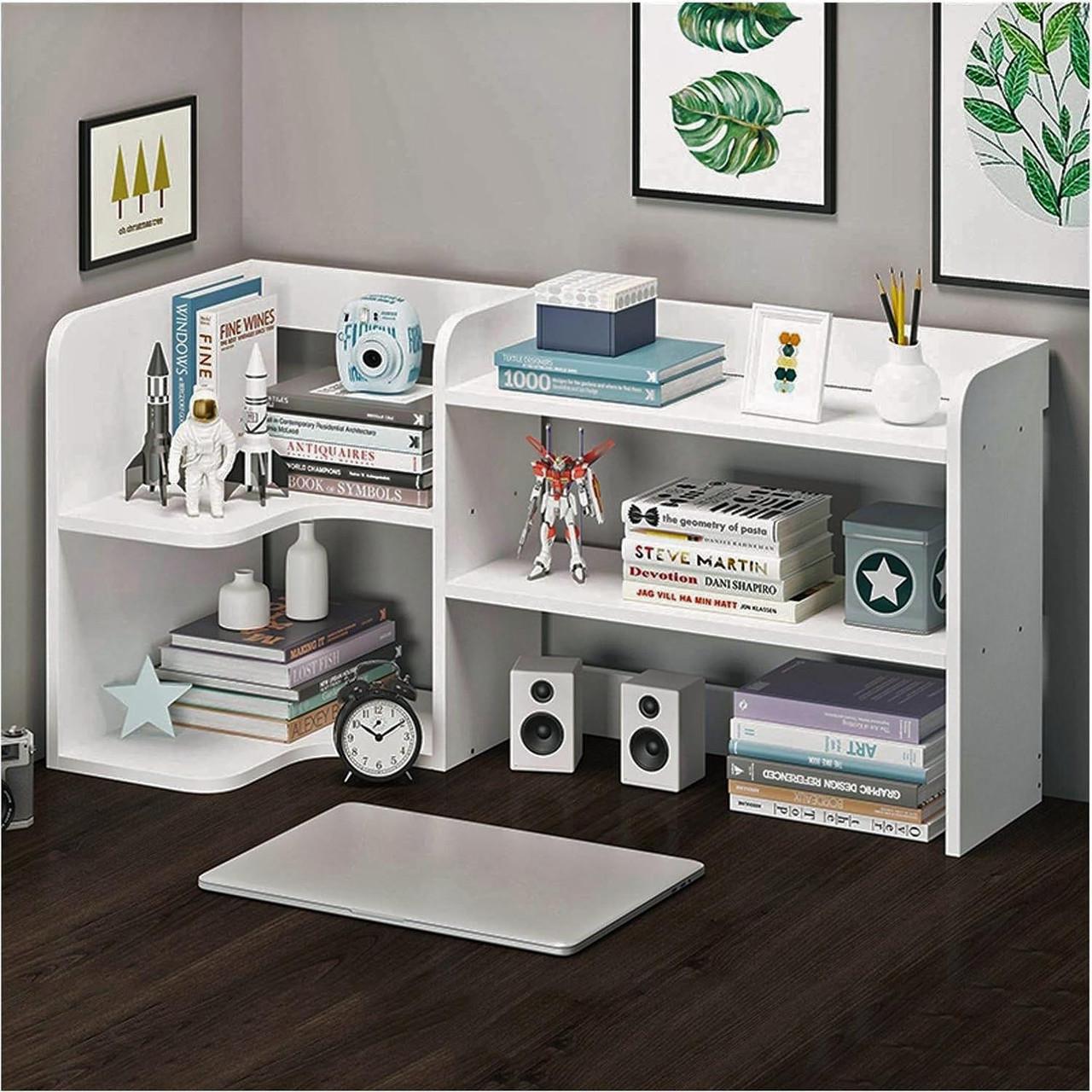 Полка-надстройка настольная из дерева Дельмария зефир (АКД-019920)