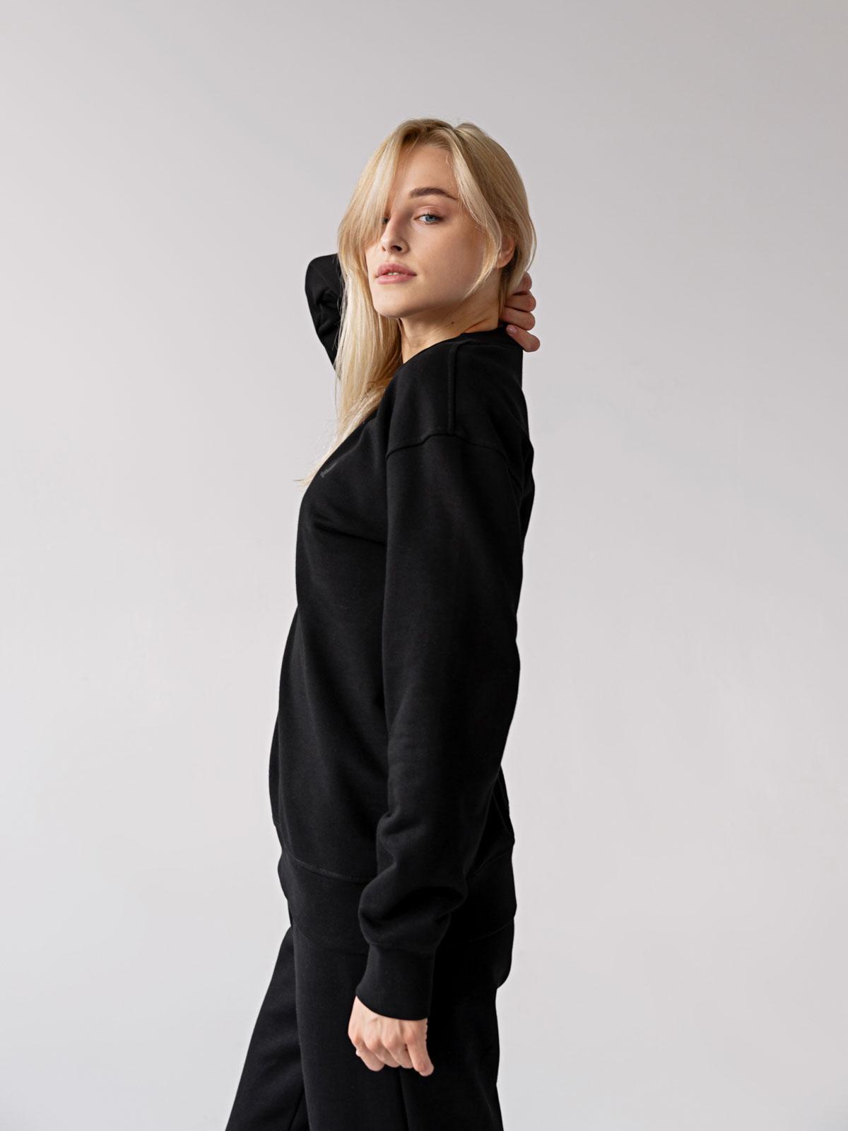 Світшот жіночий базовий FROMUS XS/S Чорний (2567-2) - фото 3 Світшот жіночий базовий FROMUS XS/S Чорний (2567-2) - фото 3