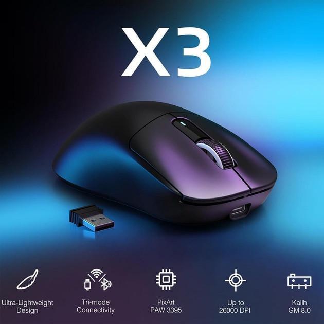 Компьютерная мышка игровая attack shark X3 Черный (2743588897) - фото 5 Компьютерная мышка игровая attack shark X3 Черный (2743588897) - фото 5