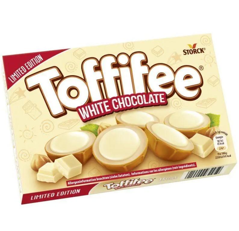 Цукерки Toffifee White Chocolate Limited Edition ірис з лісовим горіхом 125 г (20848814)