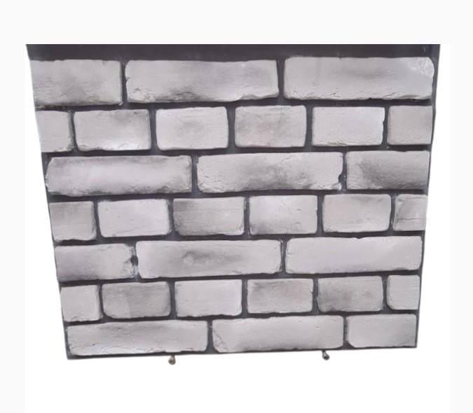 Декоративный кирпич гипсовый Старинный крашеный 270x70x15 мм Светло-серый (30853684)