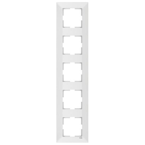 Рамка пятиместная вертикальная Viko Meridian Белый (00000012479)