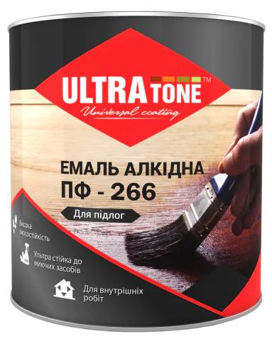 Эмаль напольная ULTRAtone ПФ-266 50 л Желтый/Коричневый