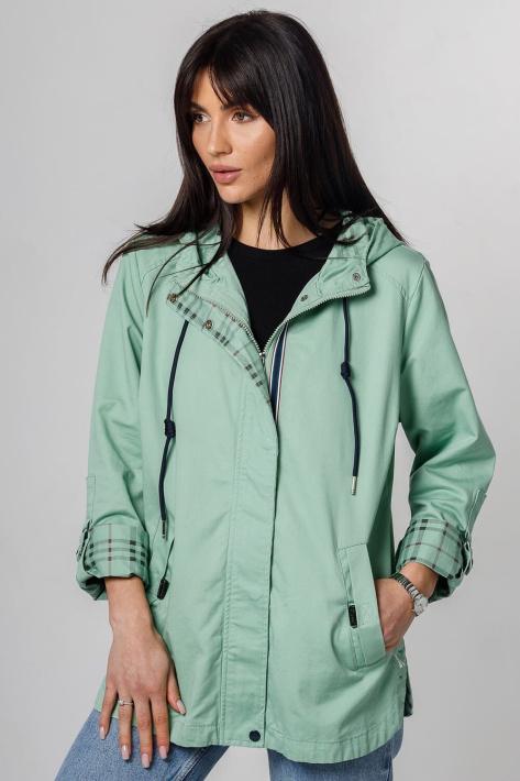 Куртка женская летняя хлопковая р. 54 Оливковый