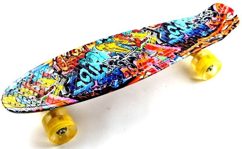 Пенниборд Cool Draft 2 Graffiti колеса светящиеся (PR021)