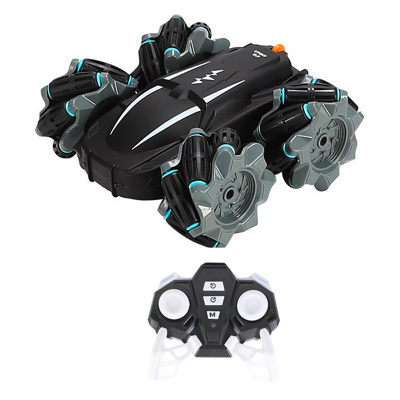 Машинка перевертыш-вездеход Lesko T17 с дистанционным управлением Black