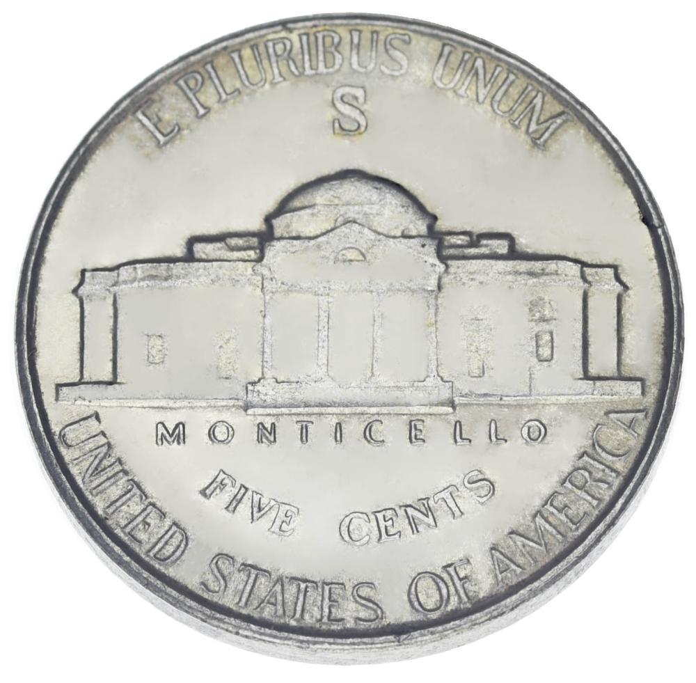 Коллекционная монета США 5 центов 1945 VF-AU S (15391272) Коллекционная монета США 5 центов 1945 VF-AU S (15391272)