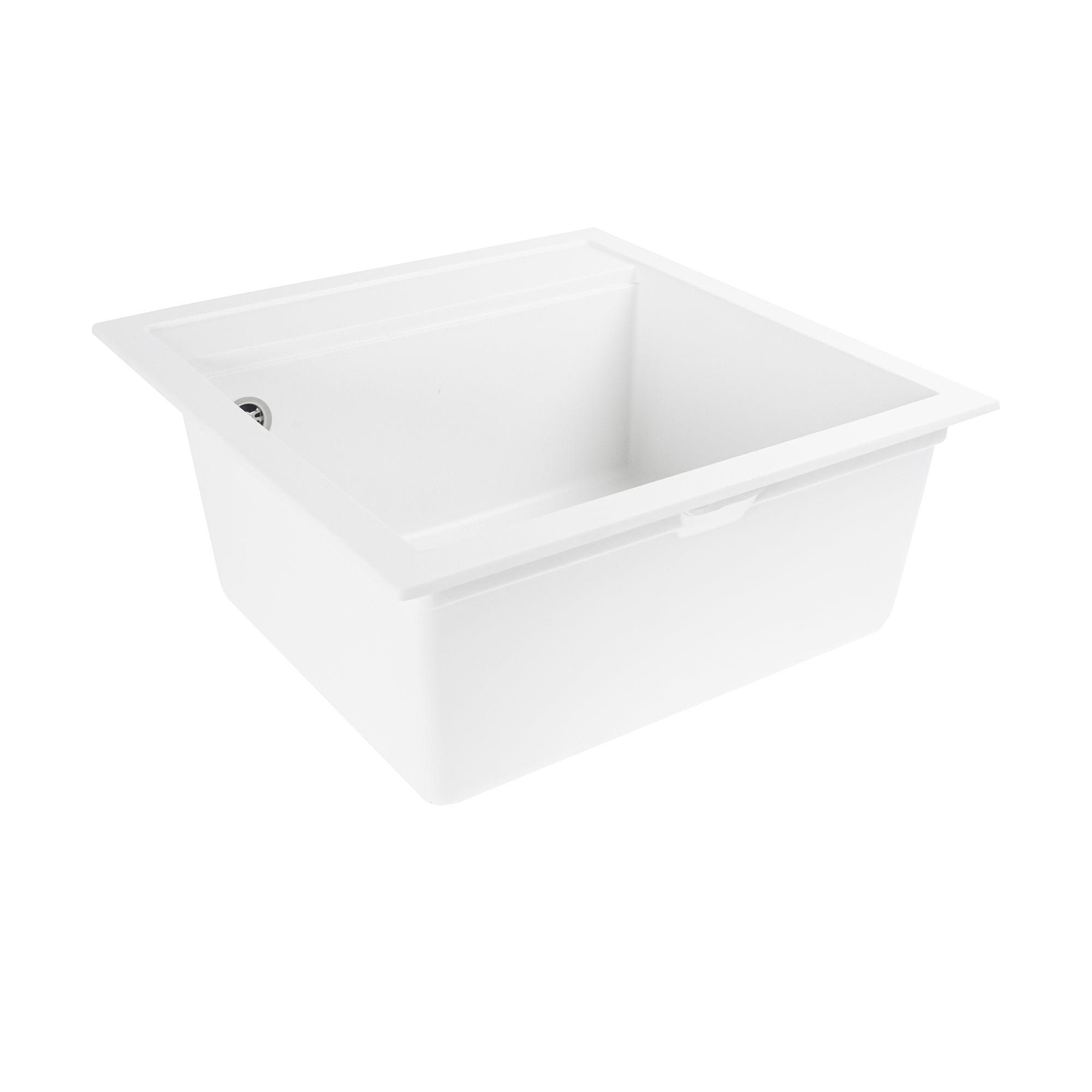 Мийка гранітна для кухні Platinum 5149 FIESTA матова Білий - фото 3 Мийка гранітна для кухні Platinum 5149 FIESTA матова Білий - фото 3