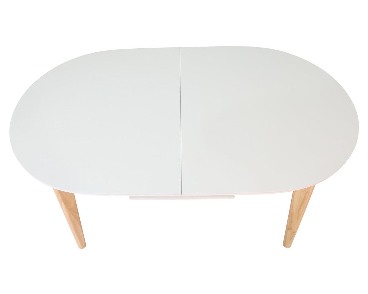 Обідній стіл розкладний ALBERTO CERAMIC Intarsio 200х90 см Бежевий матовий/Дерево - фото 6