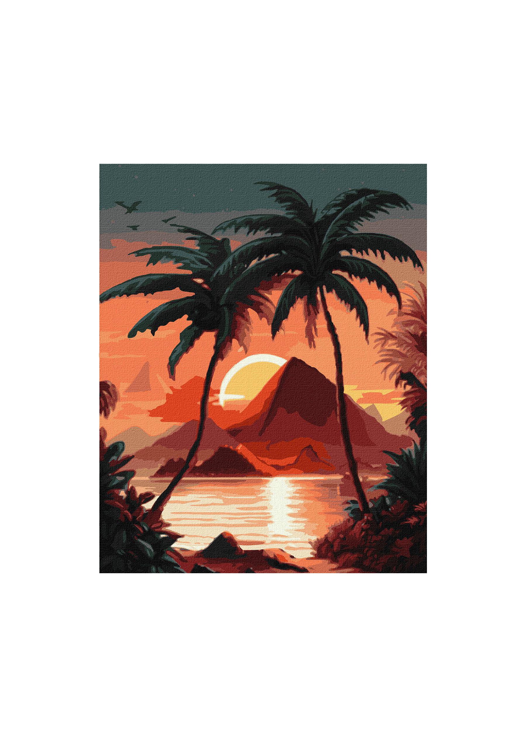 Картина по номерам Идейка Рассвет у моря 40х50 (КНO2771)