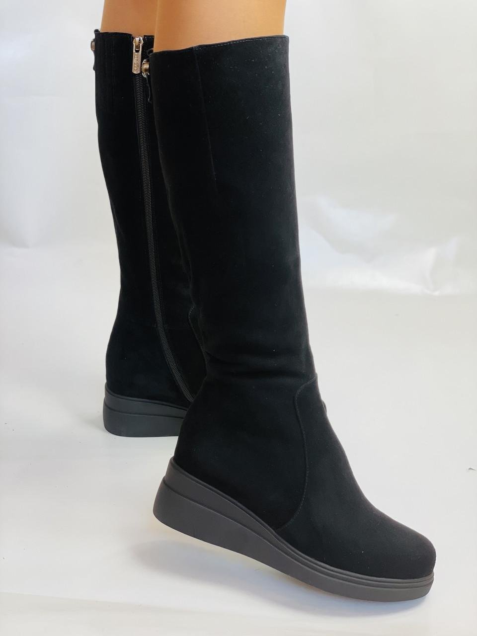 Сапоги женские зимние Erisses р. 36 23,5 см Черный (2686) - фото 2 Сапоги женские зимние Erisses р. 36 23,5 см Черный (2686) - фото 2