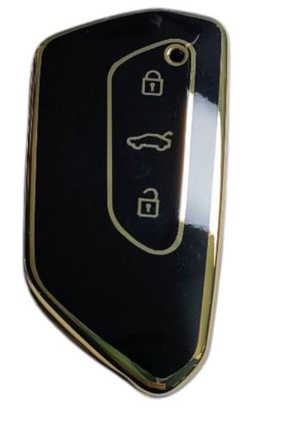 Чохол для ключа Volkswagen 01 глянцевий Золотий (2323482883)