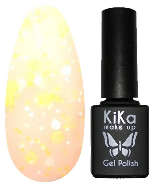 Гель-лак Kika №099 с блестками 8,5 мл Желтый (KGP-099)