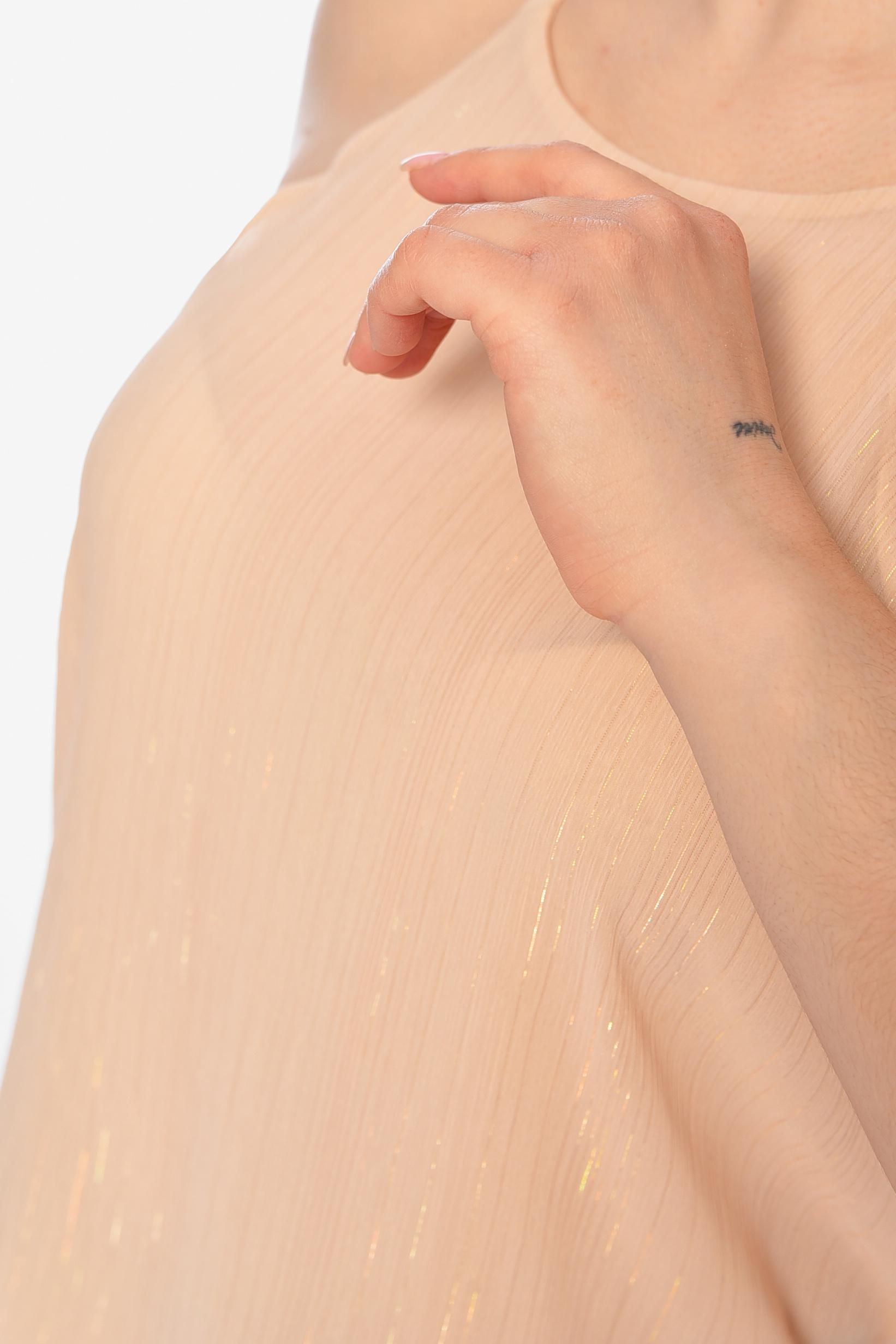 Блуза женская р. 44 Бежевый (197240) - фото 4 Блуза женская р. 44 Бежевый (197240) - фото 4