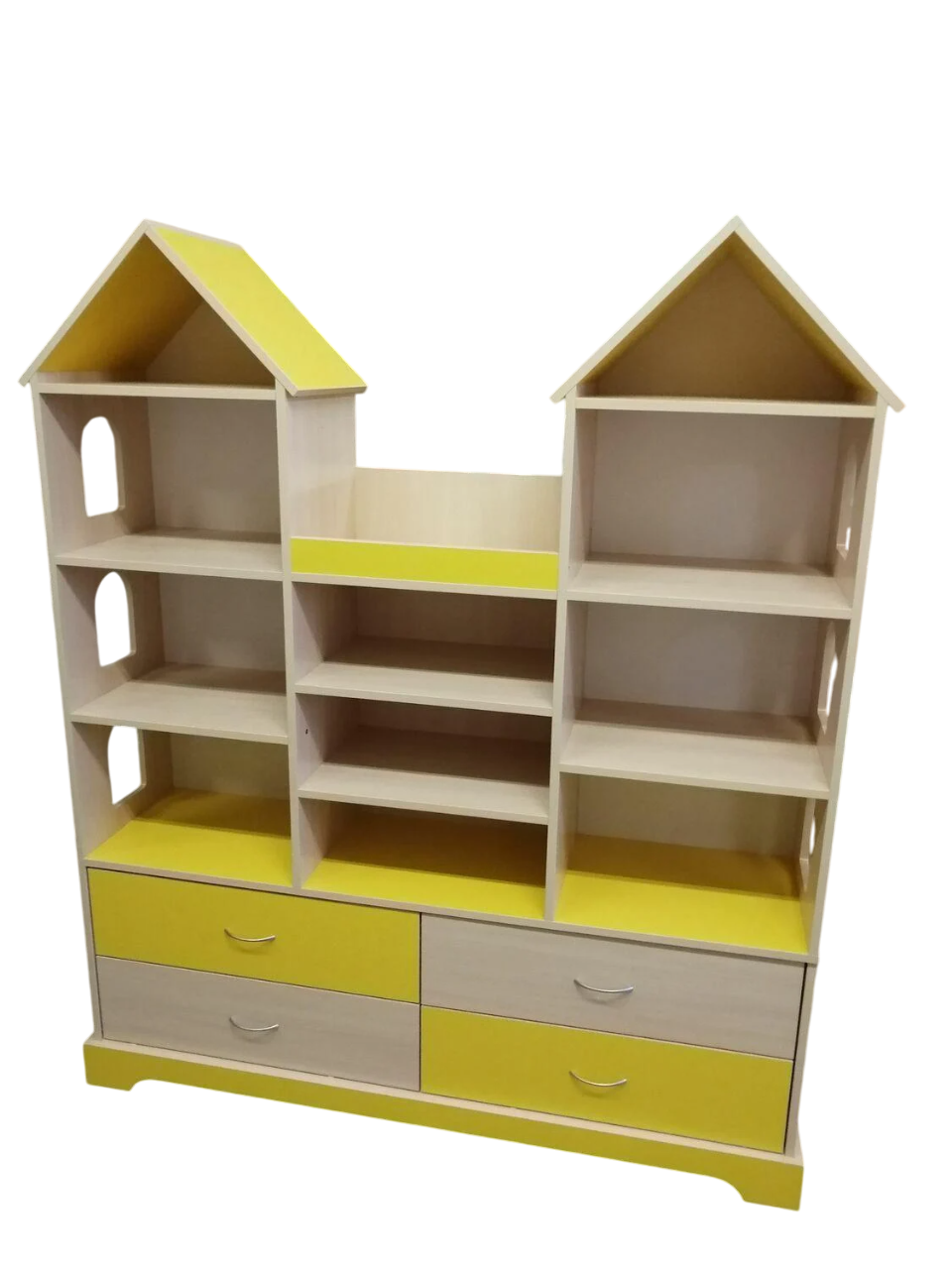Детский Шкаф-замок Design Service Макси DS-05 Дуб молочный/Желтый