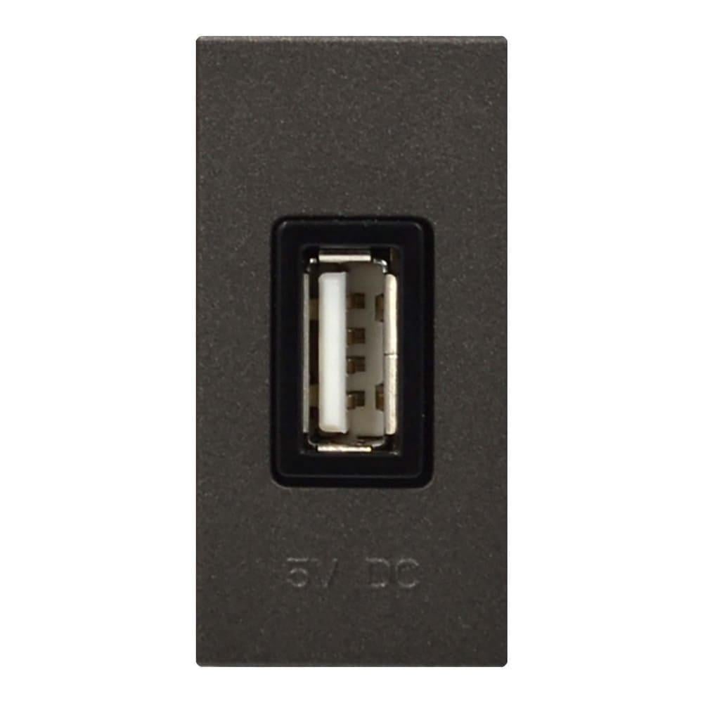Розетка ABB Zenit USB Антрацитовый (2CLA218520N1801)