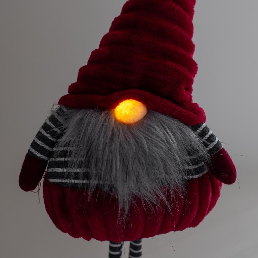 Фигурка с подсветкой гном 56 см Красный - фото 3 Фигурка с подсветкой гном 56 см Красный - фото 3