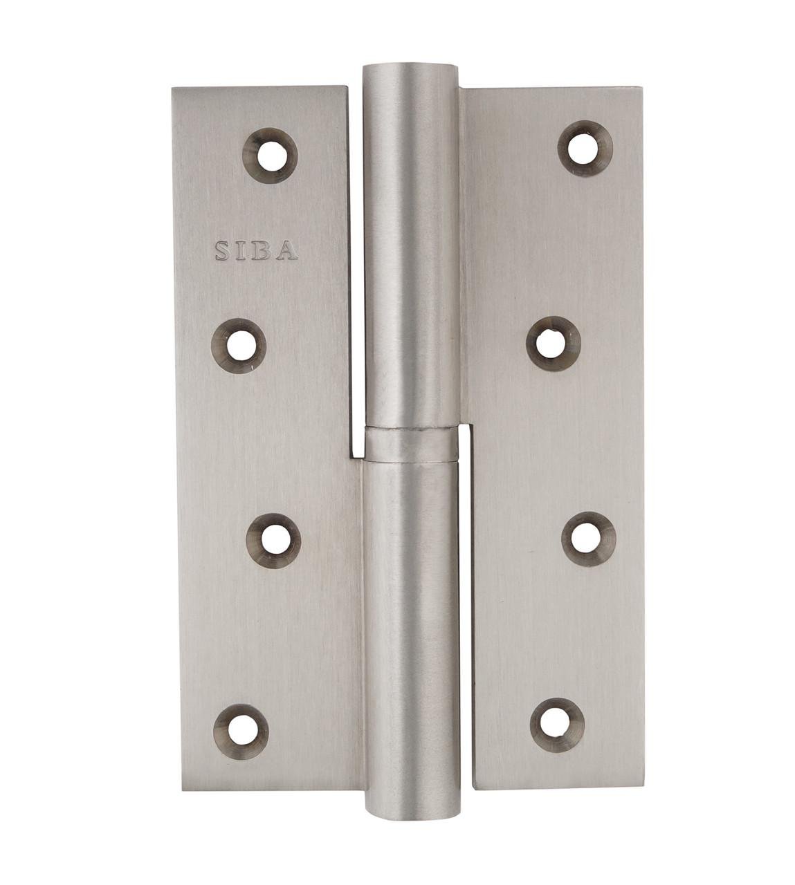 Петля дверна Siba посилена з регулюванням ліва 120 мм Матовий нікель (1BB 120х80х4мм SN D=16 мм) - фото 2 Петля дверна Siba посилена з регулюванням ліва 120 мм Матовий нікель (1BB 120х80х4мм SN D=16 мм) - фото 2