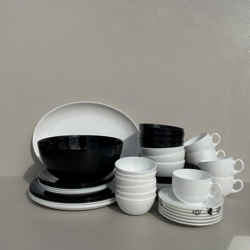 Столовый сервиз Luminarc Diwali P4678 44 предмета Black/White (2759736997) - фото 5