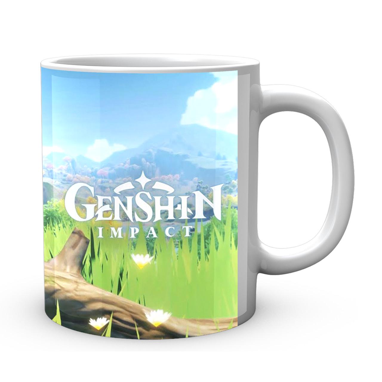 Чашка Gee! Genshin Impact Геншин Импакт Кэ Цин Сидит к нам спиной GN 02.498