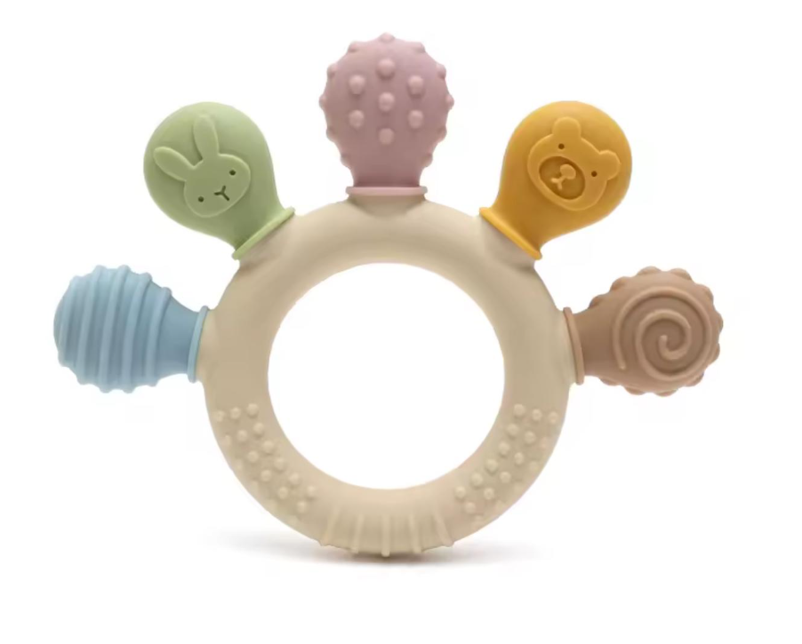 Прорезыватель грызунок-кольцо для новорожденных Funny Touch 5в1 0+ месяцев