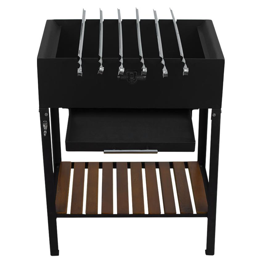 Мангал стационарный Daddy Smoke на 6 шампуров - фото 3